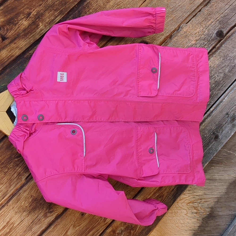 MEC Jacket Pink Waterproof Rain 4